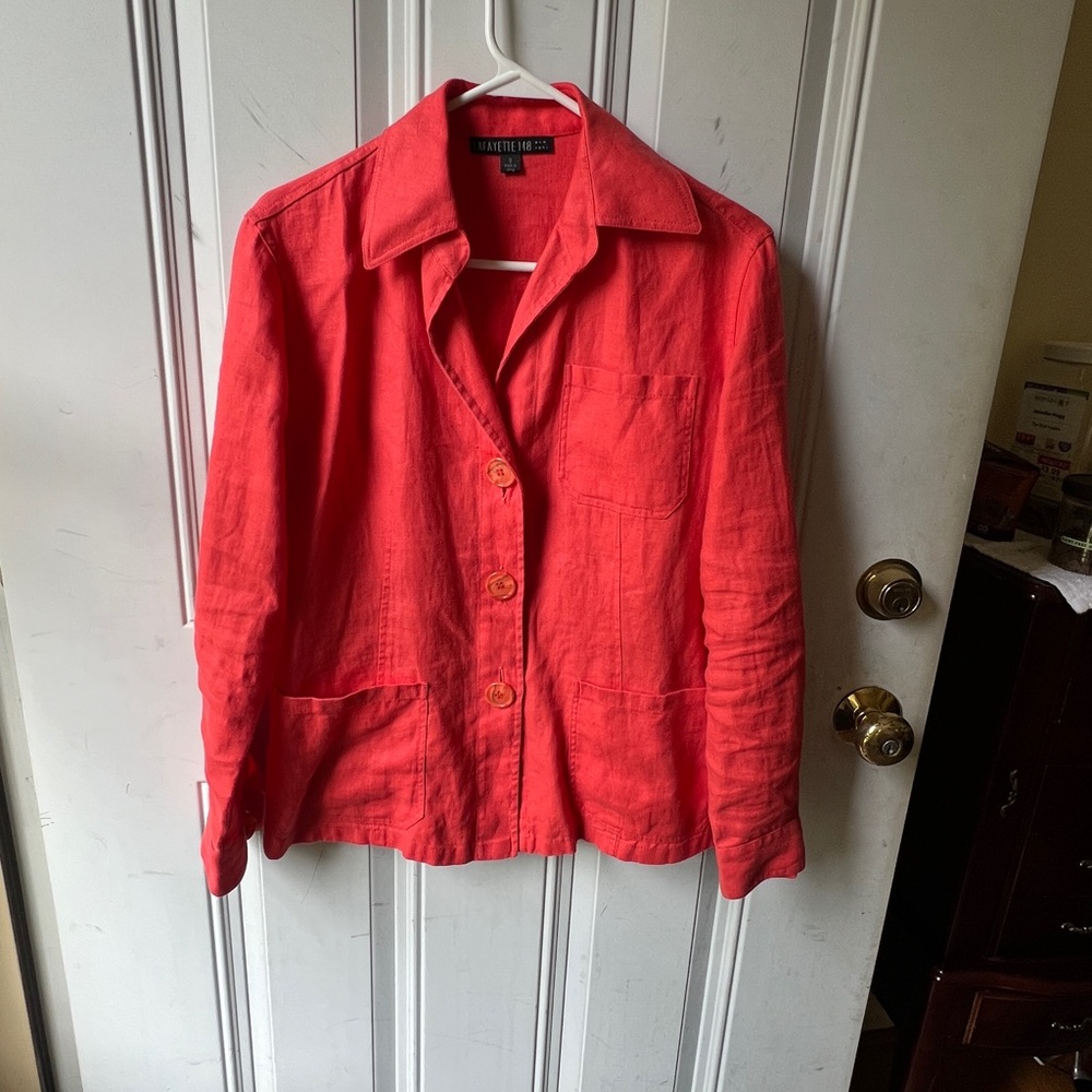 VGUC Lafayette 148 100% Linen jacket - Picture 2 of 5